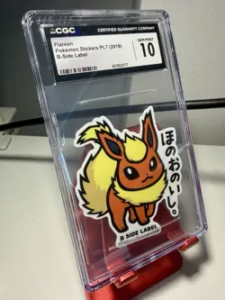 ✨✨✨ CGC 10 2019 Pokemon B-Side Label Stickers Flareon - Image 3