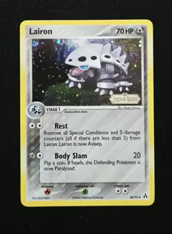 Lairon 38/92 Reverse Holo Stamped EX Legend Maker Pokemon TCG 2006 - Image 1