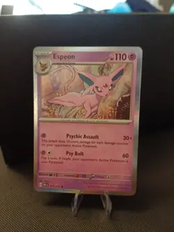 Espeon 033/131 Sv: Prismatic Evolutions Holo Rare NM Pokemon TCG Card - Image 1