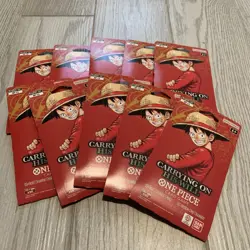 One Piece Op-13 Sleeved Packs Lot of 10 - Image 2