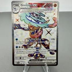 Greninja ex 198/167 Ultra Rare Full Art Twilight Masquerade Pokemon Card NM - Image 1
