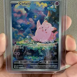 Pokemon Clefairy Illustration Rare Holo Card Obsidian Flames 094/088 HP 70 - Image 1