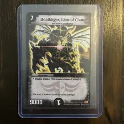 Deathliger, Lion of Chaos Duel Masters English Super Rare Card DM01. HP - Image 1