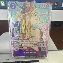 One Piece Black Maria Sealed Illustration Box Vol.2 Promo Card OP08-074 English - Image 1