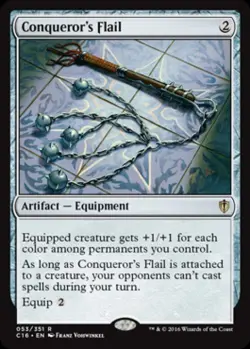 Conqueror's Flail - Heavy Play MTG Commander 2016 Edition - Image 1