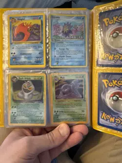 Pokemon TCG Base Set & Deoxys Card Lot in Yellow Binder Bulbasaur Diglett Vulpix - Image 3