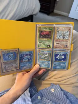 Pokemon TCG Base Set & Deoxys Card Lot in Yellow Binder Bulbasaur Diglett Vulpix - Image 4