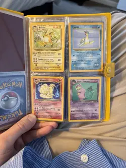 Pokemon TCG Base Set & Deoxys Card Lot in Yellow Binder Bulbasaur Diglett Vulpix - Image 5