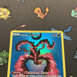 Galarian Moltres SWSH284 NM -Full Art Pokemon Card- Black Star Promo (4z) - Image 2