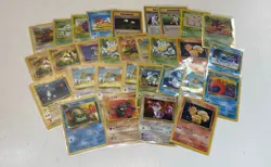 Mixed Vintage Pokemon First Generation Non Holo Trading Card Bundle (Set Of 30) - Image 1