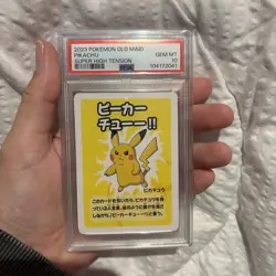 Pikachu Old Maid 2023 Super High Tension PCE JPN PSA Graded 10 Pokemon Card - Image 2