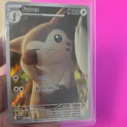 Furret 168/159 (JTG) Journey Together NM Illustration Rare Pokemon Card - Image 3