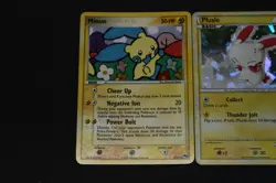 Pokemon Card Lot LP-HP Holo Minun 4/17 POP Series 3 & Plusle HGSS16 Promo - Image 2