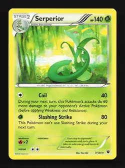 Serperior 7/124 LP Fates Collide English Pokemon Card TCG - Image 1
