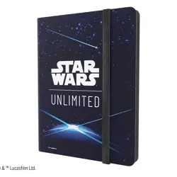 STAR WARS UNLIMITED CASUAL ALBUM 18-POCKET Card Back Blue Gamegenic - Image 1
