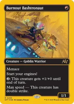 Burnout Bashtronaut (First-Place Foil) -Foil Near Mint MTG Aetherdrift - Image 1