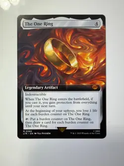 The One Ring Extended Art #0380 MTG Lord of the Rings LTR Mythic NM - Image 1