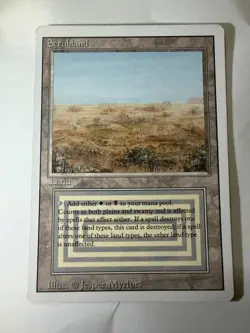 MTG Scrubland Revised Dual Land Moderately Played MP Reserved List - Image 1