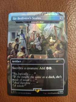 Sir Bedivere's Scales / Ashnod's Altar *FOIL Borderless* [SLD] Secret Lair Drop - Image 1