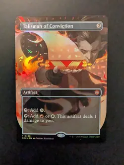 Talisman of Conviction (Borderless) Codex Secrets of Strixhaven Foil - Image 1