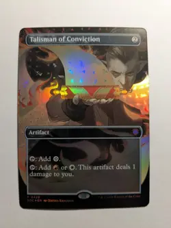 Talisman of Conviction Borderless Foil 0428 SOD Codex MtG Promo Codex - Image 1