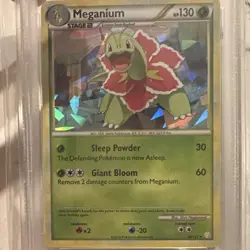 2010 Pokemon Meganium Cracked Ice Holo Deck Exclusives 026/123 PSA 9 - Image 5