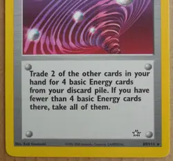Super Energy Retrieval 89/111 Rare Non-Holo Neo Genesis Pokemon Trainer NM/LP - Image 3