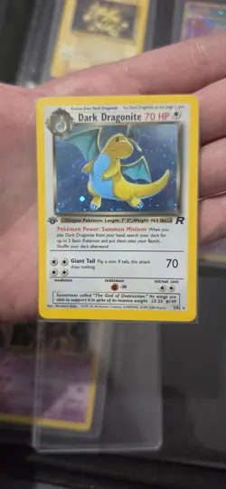 Dark Dragonite Holo 1st Edition Team Rocket Pokemon Card - Image 1
