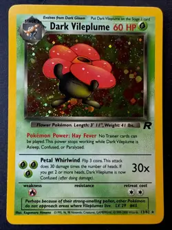 Dark Vileplume 13/82 Holo Rare! Team Rocket VINTAGE Pokemon 2000 - Image 1