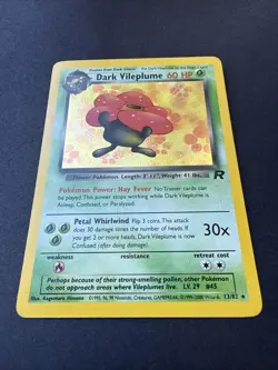 Dark Vileplume 13/82 Holo Rare! Team Rocket VINTAGE Pokemon 2000 - Image 2