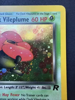 Dark Vileplume 13/82 Holo Rare! Team Rocket VINTAGE Pokemon 2000 - Image 4