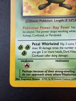 Dark Vileplume 13/82 Holo Rare! Team Rocket VINTAGE Pokemon 2000 - Image 5