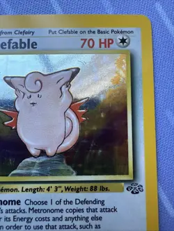 Clefable 1/64 HOLO Jungle VINTAGE 1999 Pokemon - Image 5