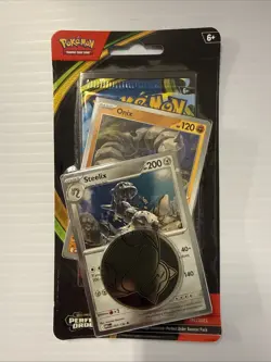 Pokemon TCG Booster Pack Blister Onix, Steelix And Snorlax Coin Sealed New - Image 1