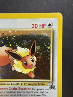 2000 Pokemon HOLO EEVEE Black Star Promo - #11 - Image 3