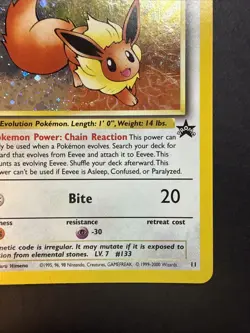 2000 Pokemon HOLO EEVEE Black Star Promo - #11 - Image 4