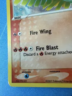 2007 Pokemon HOLO Ho-Oh Pop Series 5 RARE #1/17 - Image 4