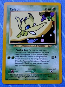 Celebi 16/64 Neo Revelation Unlimited Non-Holo Rare VINTAGE Pokemon 2000 - Image 1