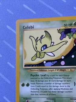 Celebi 16/64 Neo Revelation Unlimited Non-Holo Rare VINTAGE Pokemon 2000 - Image 3