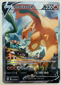 Charizard V 154/172 - SWSH Brilliant Stars Ultra Rare Holo Pokemon TCG Card [NM] - Image 1