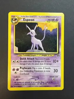 Espeon (20) Neo Discovery #20/75 Non Holo Rare Pokemon Card - Image 1