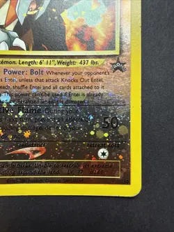 2001 Pokemon HOLO PROMO Entei #34 - Image 4