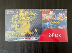 Pokemon Surging Sparks Costco 2-Pack - Elite Trainer Box (ETB) + Booster Bundle - Image 1