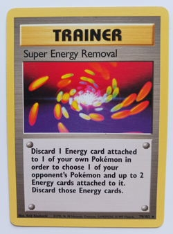Super Energy Removal Pokemon Card WOTC Base Set 79/102 Rare Vintage 1999 LP - Image 1