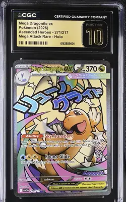Mega Dragonite EX 271/217 Attack Rare Holo Pokemon CGC 10 Pristine - Image 1