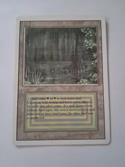 MTG Magic the Gathering Bayou Revised Card - Image 1
