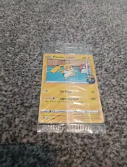 Pokemon Pikachu TCG On the Ball Promo Card 001/005 UK Exclusive, Sealed - Image 1