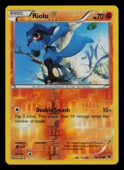 Riolu 45/124 Common Fates Collide Pokemon Reverse Holo Near Mint - Image 1