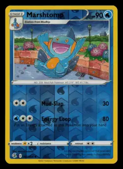 Marshtomp 063/264 Uncommon Fusion Strike Pokemon Reverse Holo Near Mint - Image 1