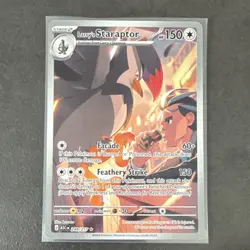 Larry's Staraptor 249/217 Stellar Crown SIR Holo Full Art English 150 HP 2024 - Image 1